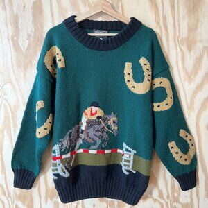 Equestrian Horseback-Rider Sweater